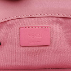 Pre-owned Fendi Monster Eyes Continental pink×Multicolour Leather 8M0346 shoulderbag | stylenewstar