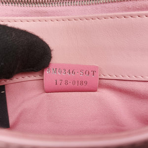 Pre-owned Fendi Monster Eyes Continental pink×Multicolour Leather 8M0346 shoulderbag | stylenewstar
