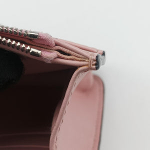 Pre-owned Fendi Monster Eyes Continental pink×Multicolour Leather 8M0346 shoulderbag | stylenewstar