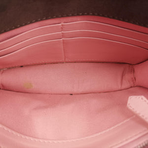 Pre-owned Fendi Monster Eyes Continental pink×Multicolour Leather 8M0346 shoulderbag | stylenewstar