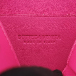Pre-owned Bottega Veneta candy cassette Pink lambskin shoulderbag | stylenewstar