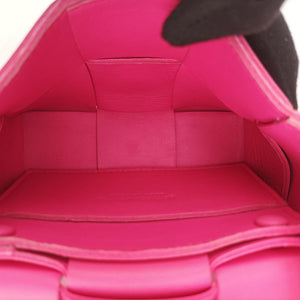 Pre-owned Bottega Veneta candy cassette Pink lambskin shoulderbag | stylenewstar