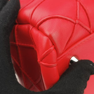 Pre-owned Christian Dior Lady Dior Cannage Soft Red Lambskin handbag | stylenewstar