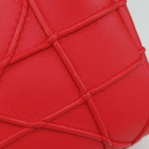 Pre-owned Christian Dior Lady Dior Cannage Soft Red Lambskin handbag | stylenewstar