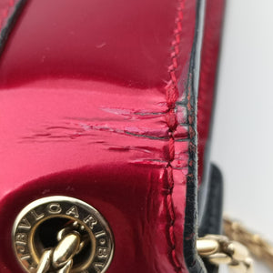 Pre-owned Bvlgari SERPENTI FOREVER Red Leather shoulderbag | stylenewstar