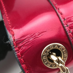 Pre-owned Bvlgari SERPENTI FOREVER Red Leather shoulderbag | stylenewstar