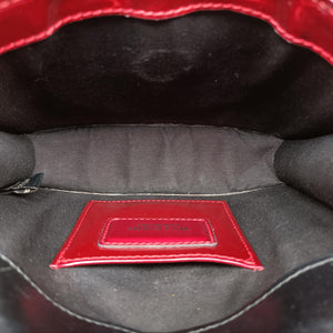 Pre-owned Bvlgari SERPENTI FOREVER Red Leather shoulderbag | stylenewstar