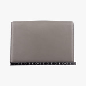 Pre-owned Gucci GG Ring GG Marmont Grey Leather 589474 shoulderbag | stylenewstar