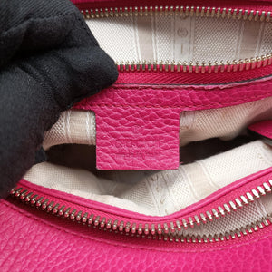 Pre-owned Gucci Swing Top Handle Rose Leather 377772 handbag | stylenewstar