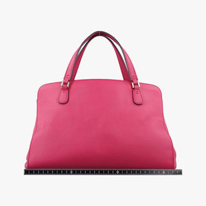 Pre-owned Gucci Swing Top Handle Rose Leather 377772 handbag | stylenewstar