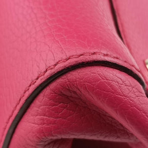Pre-owned Gucci Swing Top Handle Rose Leather 377772 handbag | stylenewstar