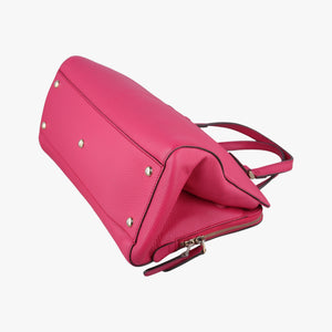 Pre-owned Gucci Swing Top Handle Rose Leather 377772 handbag | stylenewstar