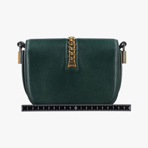 Pre-owned Gucci Sylvie 1969 Green Leather 615965 shoulderbag | stylenewstar