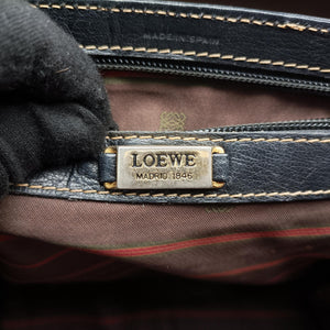 Vintage Loewe Velazquez Brown × Black Calfskin handbag | stylenewstar