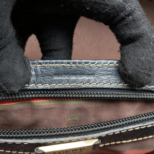 Vintage Loewe Velazquez Brown × Black Calfskin handbag | stylenewstar