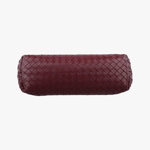 Pre-owned Bottega Veneta Intrecciato Olimpia Burgundy lambskin shoulderbag | stylenewstar