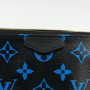Vintage Louis Vuitton Mini Pochette Accessoires Noir × Blue Monogram Color Canvas M67237 handbag | stylenewstar