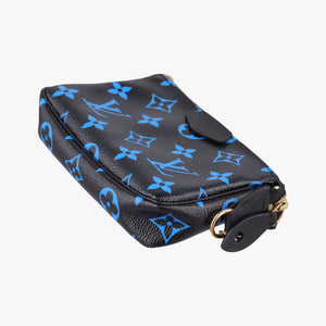 Vintage Louis Vuitton Mini Pochette Accessoires Noir × Blue Monogram Color Canvas M67237 handbag | stylenewstar