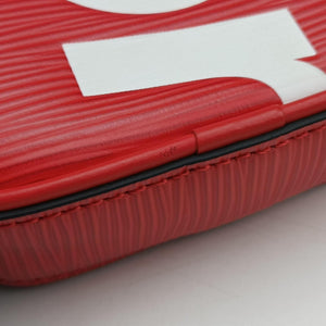 Secondhand Louis Vuitton Danube PPM Supreme Collaboration ROUGE×white Epi M53434 shoulderbag | stylenewstar