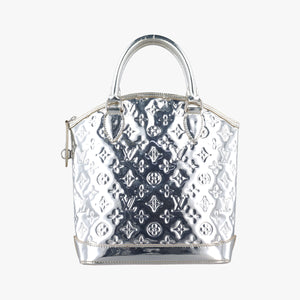 Pre-owned Louis Vuitton Lockit Silver Monogram Miroir M95449 handbag | stylenewstar