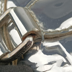 Pre-owned Louis Vuitton Lockit Silver Monogram Miroir M95449 handbag | stylenewstar