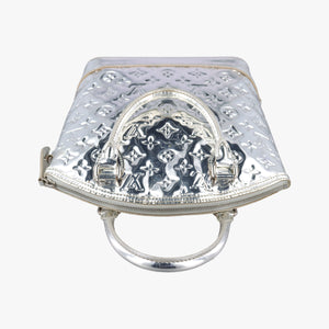 Pre-owned Louis Vuitton Lockit Silver Monogram Miroir M95449 handbag | stylenewstar