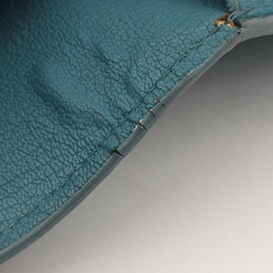 Pre-owned Miu Miu Push-Lock Flap Blue Leather shoulderbag | stylenewstar