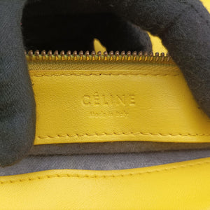Pre-owned Celine TRIO Yellow Leather shoulderbag | stylenewstar