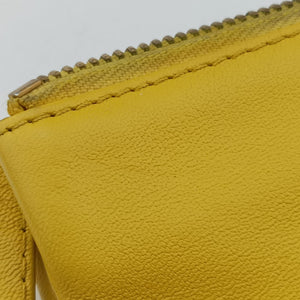 Pre-owned Celine TRIO Yellow Leather shoulderbag | stylenewstar