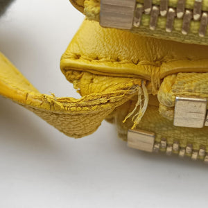 Pre-owned Celine TRIO Yellow Leather shoulderbag | stylenewstar