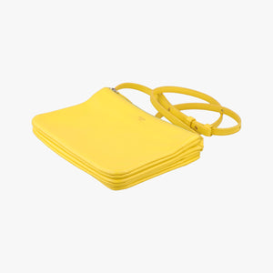 Pre-owned Celine TRIO Yellow Leather shoulderbag | stylenewstar