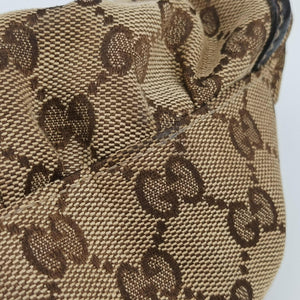 Pre-owned Gucci Abbey D-ring Hobo Brown Leather×canvas 190525 shoulderbag | stylenewstar