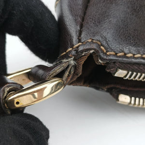 Pre-owned Gucci Abbey D-ring Hobo Brown Leather×canvas 190525 shoulderbag | stylenewstar