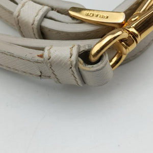 Vintage Prada Galleria White SAFFIANO Leather BN1801 shoulderbag | stylenewstar