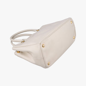 Vintage Prada Galleria White SAFFIANO Leather BN1801 shoulderbag | stylenewstar