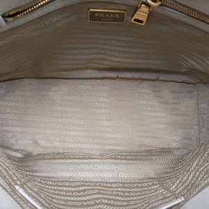 Vintage Prada Galleria White SAFFIANO Leather BN1801 shoulderbag | stylenewstar
