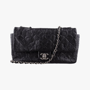 Vintage Chanel Matelasse coco mark Black lambskin A49756 shoulderbag | stylenewstar