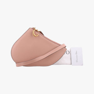 Pre-owned Christian Dior Saddle Pink Leather shoulderbag | stylenewstar