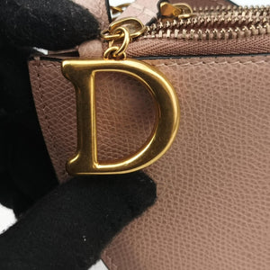 Pre-owned Christian Dior Saddle Pink Leather shoulderbag | stylenewstar