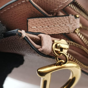 Pre-owned Christian Dior Saddle Pink Leather shoulderbag | stylenewstar