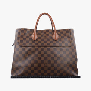 Pre-owned Louis Vuitton Ascot EBENE Damier canvas N41273 handbag | stylenewstar