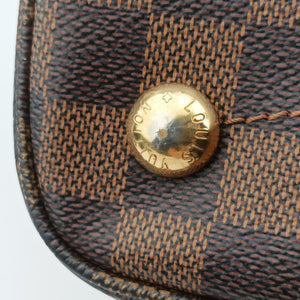 Pre-owned Louis Vuitton Ascot EBENE Damier canvas N41273 handbag | stylenewstar