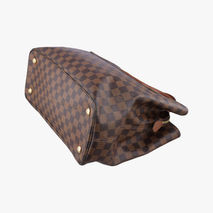 Pre-owned Louis Vuitton Ascot EBENE Damier canvas N41273 handbag | stylenewstar