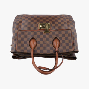 Pre-owned Louis Vuitton Ascot EBENE Damier canvas N41273 handbag | stylenewstar