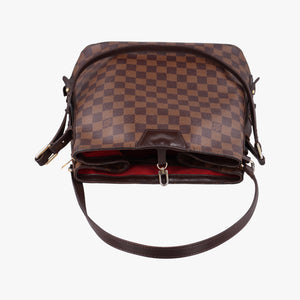 Pre-owned Louis Vuitton Cabas Rivington EBENE Damier Canvas N41108 shoulderbag | stylenewstar