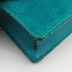 Pre-owned Gucci Dionysus Blue velour 476432 shoulderbag | stylenewstar