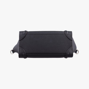 Vintage Celine Luggage nano Shopper Black Leather shoulderbag | stylenewstar