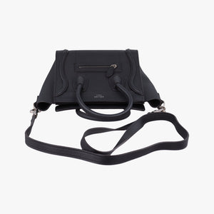 Vintage Celine Luggage nano Shopper Black Leather shoulderbag | stylenewstar