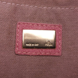 Pre-owned Fendi Zucca Chef Brown x Pink canvas 8BR445 shoulderbag | stylenewstar
