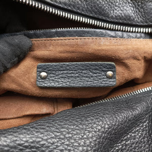Pre-owned Bottega Veneta Cube soft bag Black x Brown Leather shoulderbag | stylenewstar